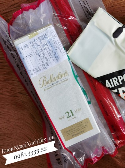 Rượu Ballantine's 21YO Duty Hàn